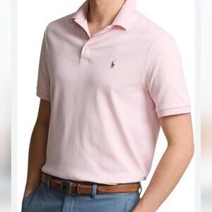 Polo by Ralph Lauren Light Pink Mens Polo Shirt Small
